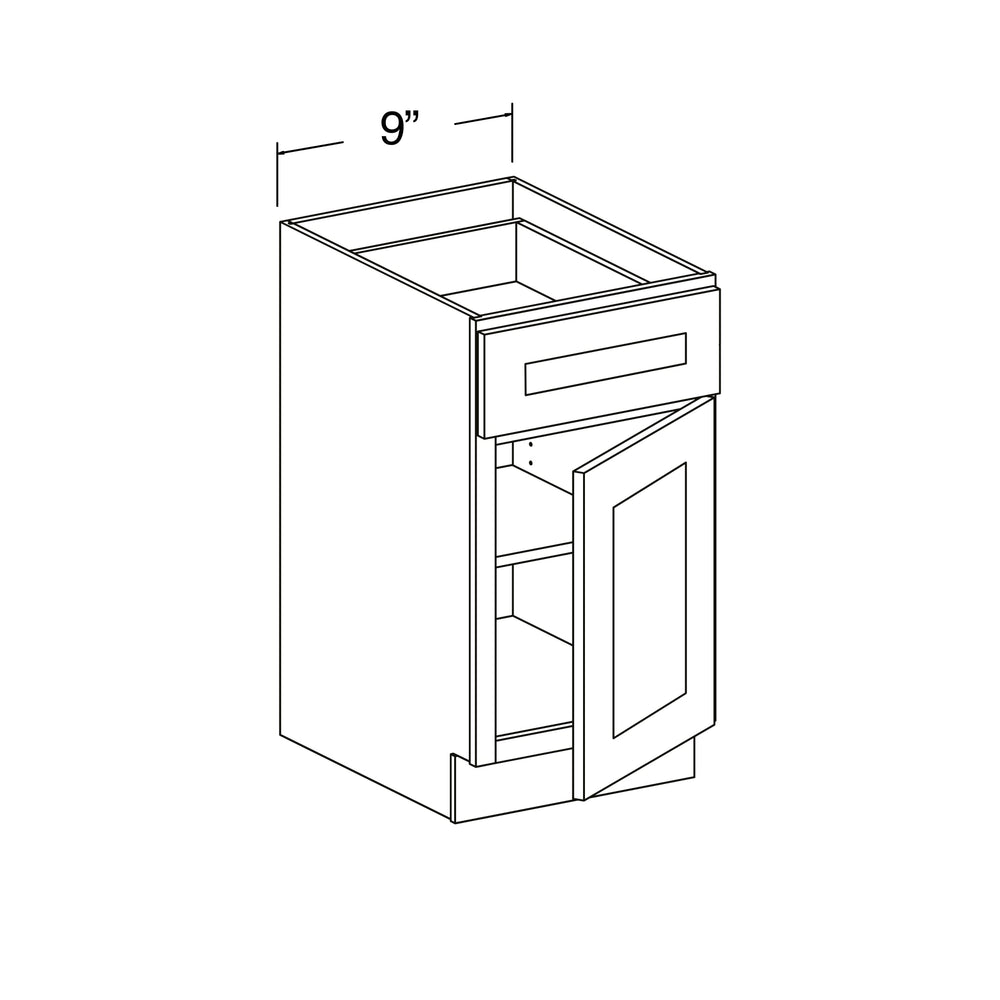 Standard Base Cabinet with 1 Drawer and 1 Door