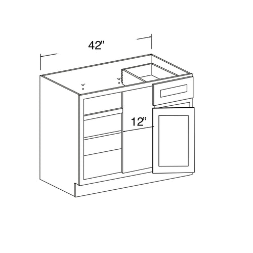 Blind Corner Base Cabinet 42"W