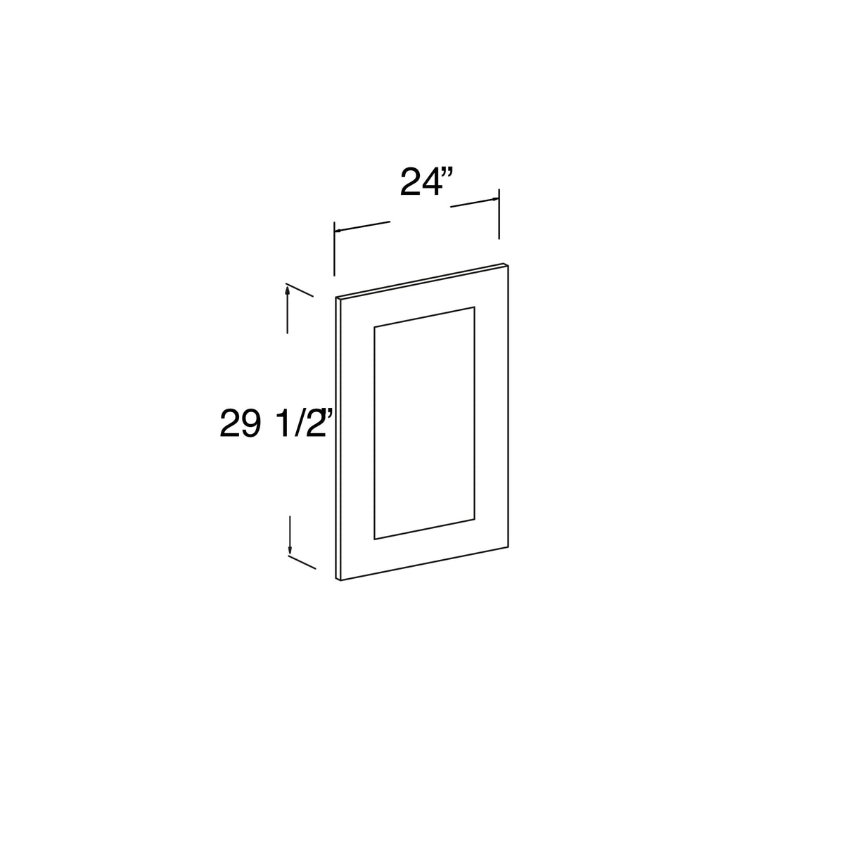 Base End Dummy Door 24"W x 29 1/2"H