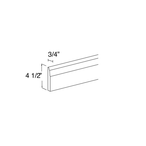 Base Molding 3/4"W x 4-1/2"H