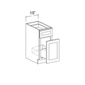 Waste Bin Base Cabinet with 1 Drawer and Waste Bin Cut-Out 15"W