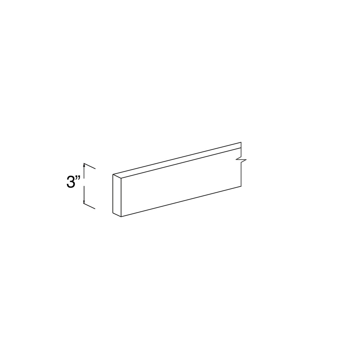 Tall Filler 3"W