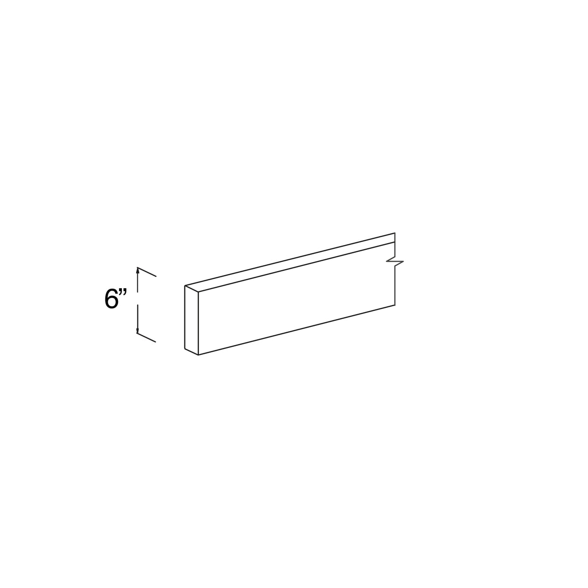 Tall Filler 6"W