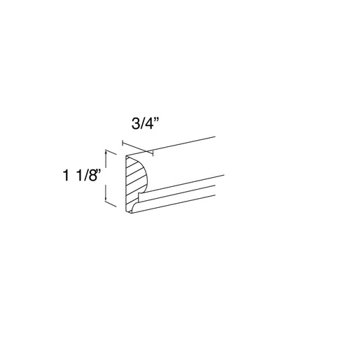 Chair Rail Molding 3/4"W x 1-1/8"H