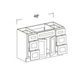 Sink Vanity Cabinet with 1 Tilt-out Drawer, 6 Drawers and 2 Doors 48"W
