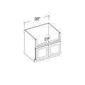 Farm Sink Base Cabinet with 2 Doors 30"W