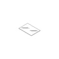 Glass Cabinet Shelf 12"W