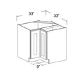 Corner Base Cabinet with Bi-folding Door 33"W