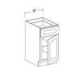Vanity Cabinet with 1 Drawer and 1 Door 9"W