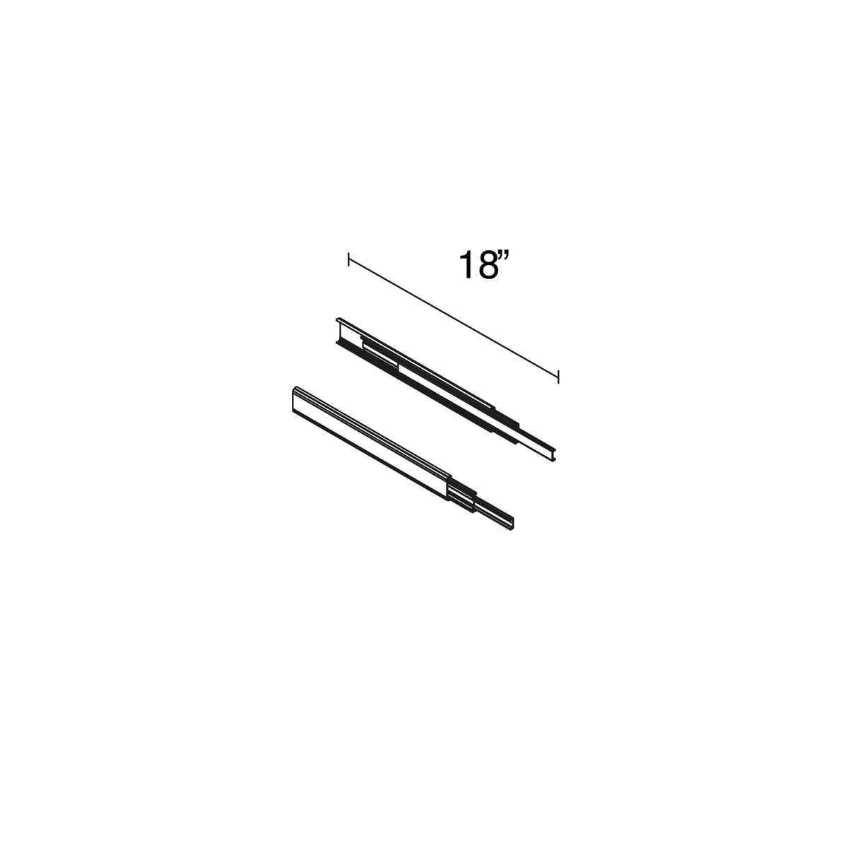 Drawer Glide 18"L