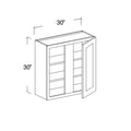 Blind Corner Wall Cabinet with 1 Door 30"W x 30"H