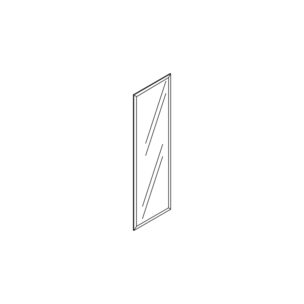 Glass Cabinet Door Insert 18"W x 36"H