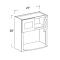Microwave Wall Cabinet with 2 Doors 27"W x 30"H